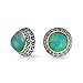 Bling Jewelry Bali Style Braided Two Tone Dome Clip On Earrings Rhodium Plated
