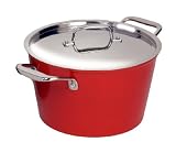 Cook's Choice Aluminum 5 Quart Stock Pot, Red