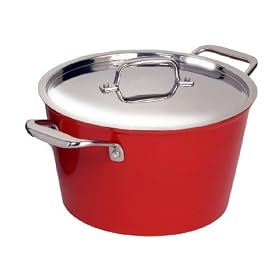 Cook's Choice Aluminum 5 Quart Stock Pot, Red by Stock Pots