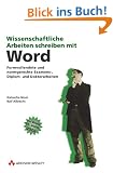 Wissenschaftliche Arbeiten schreiben mit Word.