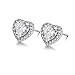 Women Earrings Heart Diamond Cubic Zirconia Stud Earrings for Women Earrings Studs Fashion Jewlery Ear Studs