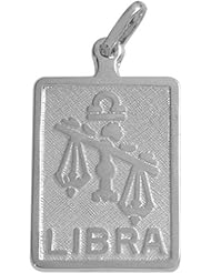 10 Karat White Gold Libra Zodiac Pendant