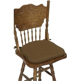 Indoor/outdoor 16.5w Contoured Dining Chair Cushion, 2Hx16Wx14.75D, TEAK SUNBRELLA by Home Decorators Collection