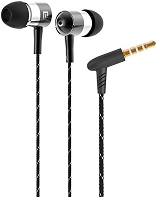 Universal In-Ear Braided Cord Metallic Stereo High Definition 3.5mm Plug Noise-Isolation Headphones Earphones Earbuds EarPods With built in Microphone & Volume Control For Apple iPhone 6, 6 Plus 5S 5C 5 4S 4/ Samsung Galaxy S6, S6 Edge / Galaxy Note 4 / HTC Lumia Blackberry Sony Xiaomi