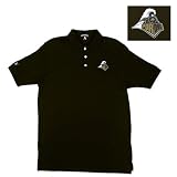Purdue Boilermakers NCAA Classic Pique Polo Shirt (Black)
