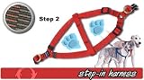 Cetacea Extra Large Deluxe Dog Harness Brown Step 1 Pattern (brown step 1 pattern - 1'', 27-42'' long)