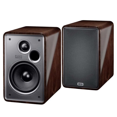Heco Music Colors 100 2-Wege Bassreflex Regal-Lautsprecher (70/120 Watt) espresso/wenige (Paar)