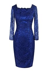 Knee Length Long Sleeves Satin Lace Sheer Mother-of-the-Bride Dress 