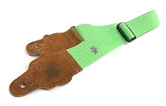 Gaucho Light Green 'Hemp Series' Hemp Guitar Strap for Electric/Acoustic/Bass Guitar