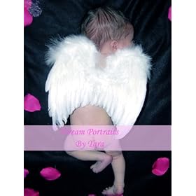 Fashionwings (TM) White Costume Feather Angel Wings & Halo for 6-12 Mo Babies & Bonus My Angel Moment Photo Frame