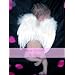 Fashionwings (TM) White Costume Feather Angel Wings & Halo for 6-12 Mo Babies & Bonus My Angel Moment Photo Frame