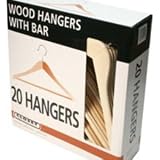 20 Pack Wood Hangers