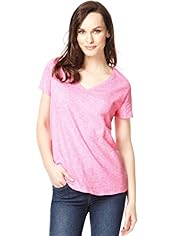 V-Neck Fluro Space-Dye T-Shirt