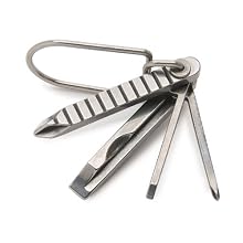 Swiss+Tech ST50021 Screwz-All 4-in-1 Key Ring Screwdriver Set