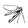 Swiss+Tech ST50021 Screwz-All 4-in-1 Key Ring Screwdriver Set