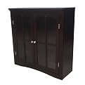 Parker 2 Shelf Glass Door Bookcase - Espresso
