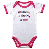 Baby Sayings Bodysuit – Mommy and Daddy, 0-3 months