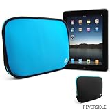 ScratchDefense Reversible Blue/Black Neoprene Sleeve for the Apple iPad - Conforms to and Protects your Apple iPad