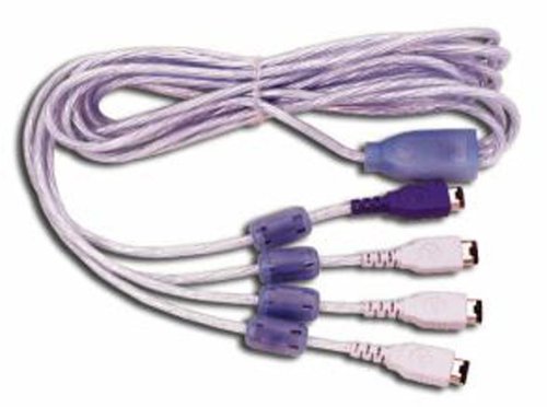 Childrens Toyshop  Video Games : Joytech Clear Blue Link Cable Multi Tap (GBA)