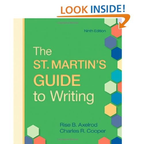 The St. Martin's Guide to Writing