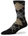 IZOD Men's 3-Pack Argyle Sock, Black, One  size