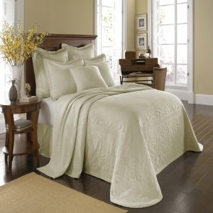 Historic Charleston Matelasse Bedding Collection Twin Size Bedskirt
