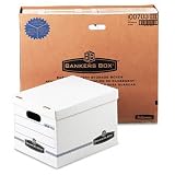 FELLOWES MANUFACTURING / Stor/file storage box, lift-off lid, letter/legal, 12x10x15, white, 12/ct / FEL00703 / Sold as 1 Carton / Mfr Part # 00703 \*/ Stor/file storage box, lift-off lid, letter/lega