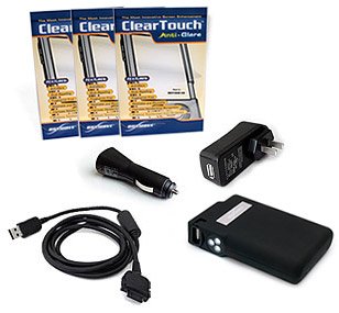Sony Clie TJ35 DirectSync - Complete Essentials Kit (US outlet plug, ClearTouch Anti-Glare)