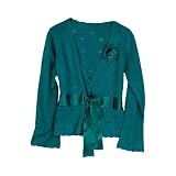 Satin and Teal Cardigan at J. Marco