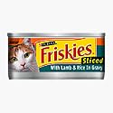 Friskies Senior Sliced with Lamb and Rice in Gravy