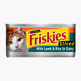 Friskies Senior Sliced with Lamb and Rice in Gravy