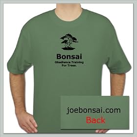 Joebonsai Obedience Training for Trees T-shirt - Pine