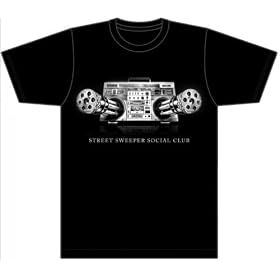 Street Sweeper Social Club - Boombox Cover Slim Fit T-shirt Black
