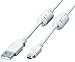 ELECOM �t�F���C�g�R�A�tUSB2�P�[�u�� USB(A)�I�X-USB(miniB)�I�X 1.8m �x�[�W�� USB-M5