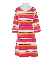 Hot Sale Hatley Women's Multi Stripe Long Sleeve Knit Dress, Tropical  Stripes, X-Large