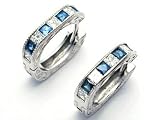 PLATINUM SAPPHIRE EARRINGS
