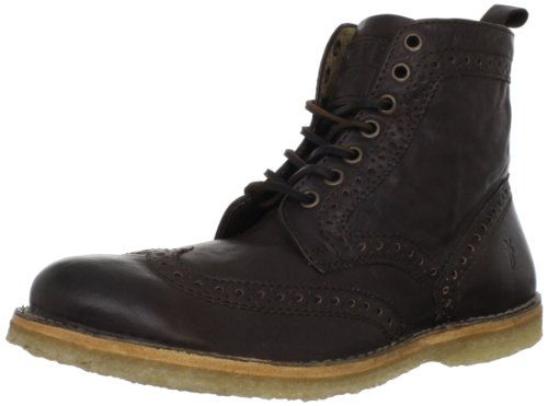 FRYE Men's Hudson Wingtip Boot Chocolate 12 M US