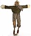 Hanging or Sitting Handmade Look 29 Inch Long and Skinny Scarecrow Display Doll