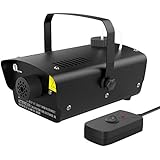 1byone O00QL-0041 Mini Fog Machine 400-Watt with Wired Remote Control