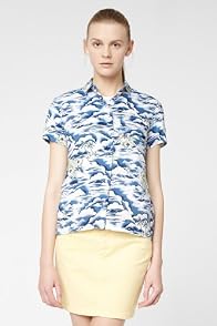 L!VE Short Sleeve Hawaiian Printed Voile Woven Shirt