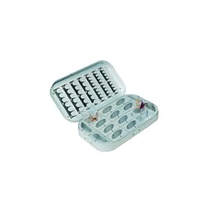 Okuma Traditional Silver Aluminum 16 Window Fly Box with Clips