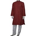 Mens Clothing Kurta Pajama Long Sleeve Cotton Dress Size M Chest :40 (gkp552a)