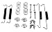 Third Party New : VW Beetle Brake Hardware Kit Rear 1958-1964