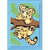 Ravensburger 29521 - Tigerbaby - Malen nach Zahlen, 8,5x12 cm