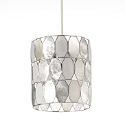 Capiz Round Diamond Pendant Ceiling Light
