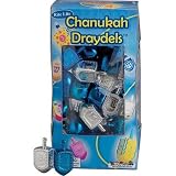Blue  Silver Metallic Plastic Dreidel