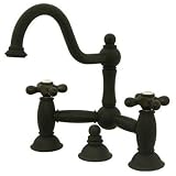 Bathroom Faucet with Metal Cross Handles Finish: Oil Rubbed Bronze