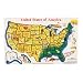 Large Wooden USA Map Capitals and States Puzzle