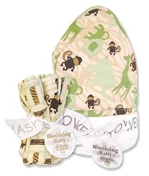Blooming Bouquet Gift Sets - JUNGLE JAM- Hooded Towel & Wash Set