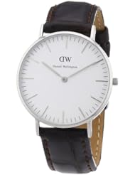 Daniel Wellington Classic York Silver Women´s 36mm Round Case